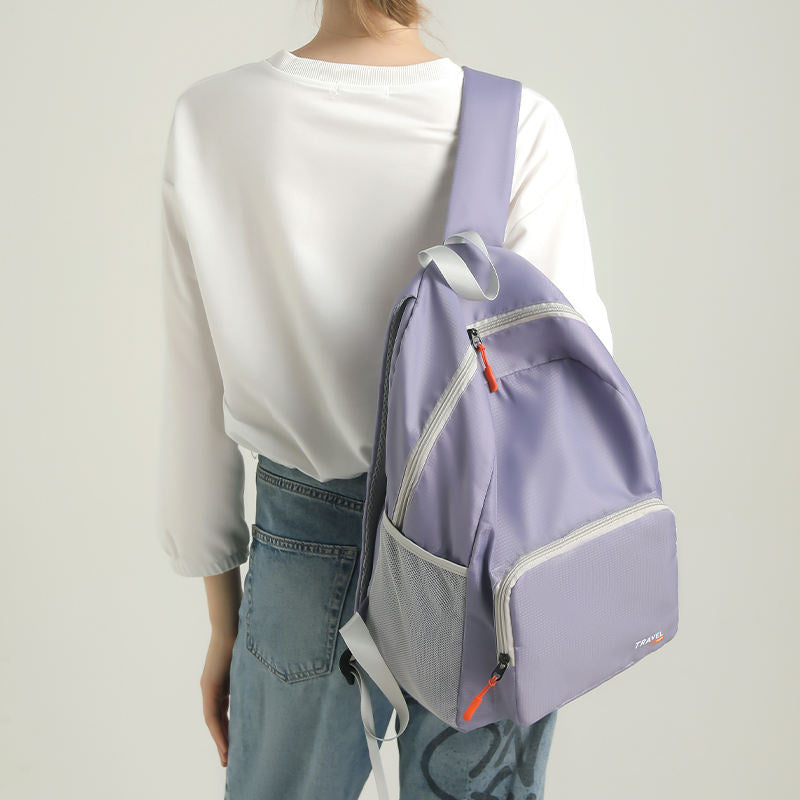 2024 Wholesale folding backpacks custom logo school backpack multifunctional casual sports backpacks