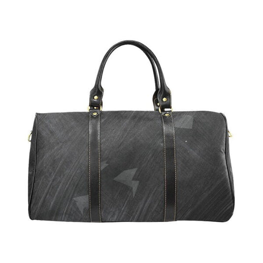 Travel Bag Geometrical Black Duffel Bag Design by HadiArts Article- 00602